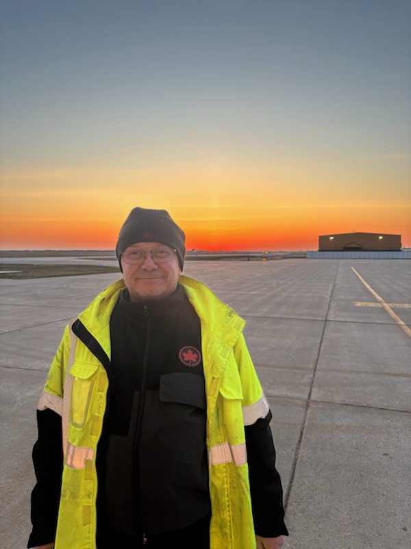 Joe Alexander, April 25,2024 Sunrise from the Hangar YWG